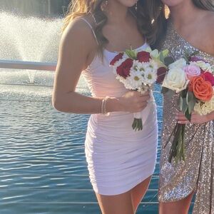 Cute White Body-con Superdown Dress Size S